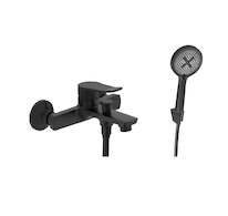 kielle Nefia - Vanová baterie s příslušenstvím EcoSpare, matná černá 10327SN74