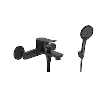 kielle Nefia - Vanová baterie s příslušenstvím EcoSpare, matná černá 10327SN94