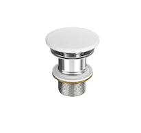 kielle Odtokové soupravy - Neuzavíratelná umyvadlová výpusť, bílá 30901120