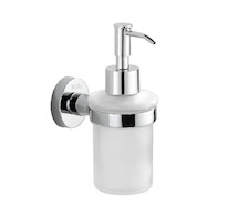 kielle Oudee - Dávkovač mýdla s držákem, matné sklo/chrom 40102030