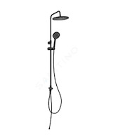 kielle Oudee - Sprchový set s přepínačem, 23 cm, 3 proudy, matná černá 20602034
