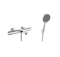 kielle Oudee - Termostatická vanová baterie s příslušenstvím EcoSpare, chrom 10302SNT100