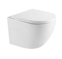 kielle Oudee - Závěsné kompaktní WC se sedátkem Softclose, Vortex Rimless+, bílá 30102010S-SET1