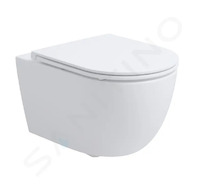 kielle Oudee - Závěsné WC se sedátkem SoftClose, Rimless Vortex+, bílá 30102006