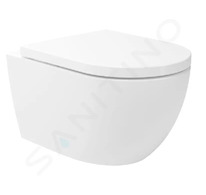 kielle Oudee - Závěsné WC se sedátkem SoftClose, Vortex Rimless, bílá 30102003