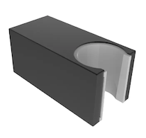 kielle Příslušenství - Nástěnný držák sprchy, matná černá 20901034