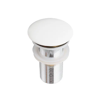 kielle  - Umyvadlová výpusť, ClickClack, bez přepadu, bílá 30901031