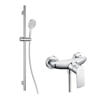 kielle Vega - Sprchový set s baterií, tyčí, hadicí a sprchovou hlavicí EcoSpare, chrom 20618SN50