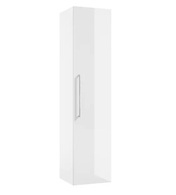 kielle Vega - Vysoká skříňka závěsná, 140x33x33 cm, lesklá bílá 50218010