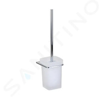 kielle Vega - WC štětka nástěnná s držákem, matné sklo/chrom 40518000