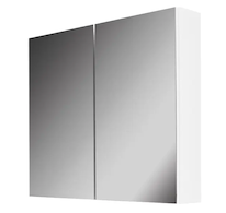 kielle Vega - Zrcadlová skříňka, 80x73x15 cm, lesklá bílá 50118800