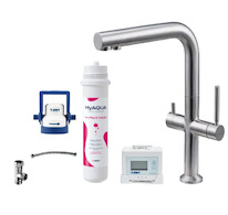 kielle Wimeo - Dřezová baterie včetně filtrace, broušená nerez 10525SFI185