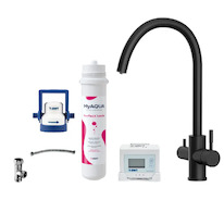 kielle Wimeo - Dřezová baterie včetně filtrace, matná černá 10525SFI124