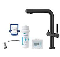 kielle Wimeo - Dřezová baterie včetně filtrace, matná černá 10525SFI164