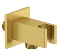 Kludi A-Qa - Sprchové kolínko s držákem, kartáčované zlato 65569N0-00