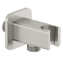 Kludi A-Qa - Sprchové kolínko s držákem, kartáčovaný nikl 65568N5-00