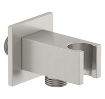 Kludi A-Qa - Sprchové kolínko s držákem, kartáčovaný nikl 65569N5-00