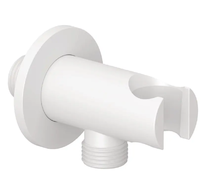 Kludi A-Qa - Sprchové kolínko s držákem, matná bílá 6556753-00