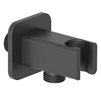 Kludi A-Qa - Sprchové kolínko s držákem, matná černá 6556839-00