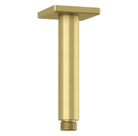 Kludi A-Qa - Sprchové rameno stropní, 15 cm, kartáčované zlato 66535N0-00