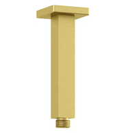 Kludi A-Qa - Sprchové rameno stropní, 15 cm, kartáčované zlato 66545N0-00