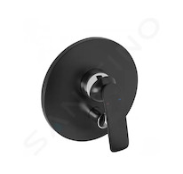 Kludi Balance - Baterie pod omítku pro 2 spotřebiče, černá mat/chrom 526508775
