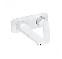 Kludi Balance - Páková umyvadlová pod omítku, 2-otvorová instalace, bílá/chrom 522469175