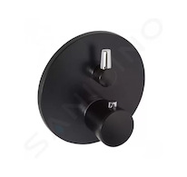 Kludi Balance - Termostatická baterie pod omítku pro 2 spotřebiče, černá mat/chrom 528308775