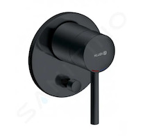 Kludi Bozz - Baterie pod omítku pro 2 spotřebiče, černá mat 387163976
