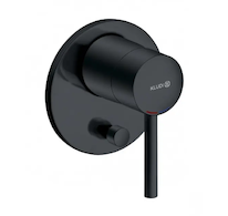 Kludi Bozz - Baterie pod omítku pro 2 spotřebiče, černá mat 387163976