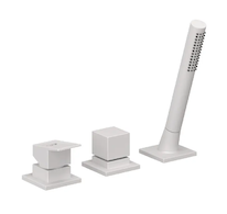 Kludi Decus - Baterie na okraj vany, 3-otvorová instalace, matná bílá 544475375