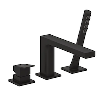 Kludi Decus - Baterie na okraj vany, 3-otvorová instalace, matná černá 544483975
