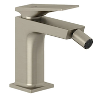 Kludi Decus - Bidetová baterie s výpustí, kartáčovaný nikl 54217N575