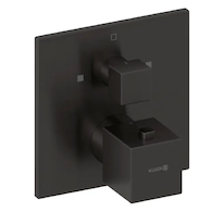 Kludi Decus - Termostatická baterie pod omítku, pro 2 spotřebiče, broušený Gunmetal 54810N275