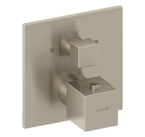 Kludi Decus - Termostatická baterie pod omítku, pro 2 spotřebiče, kartáčovaný nikl 54810N575