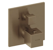 Kludi Decus - Termostatická sprchová baterie pod omítku, kartáčovaný bronz 54885N175