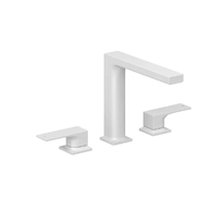 Kludi Decus - Umyvadlová baterie s výpustí Push-Open, 3-otvorová instalace, matná bílá 543935375