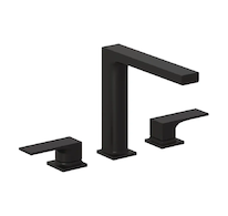 Kludi Decus - Umyvadlová baterie s výpustí Push-Open, 3-otvorová instalace, matná černá 543933975