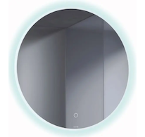 Kludi Luma - Zrcadlo s LED osvětlením a vyhříváním, 60x60 cm, dotykový senzor 17SP0100