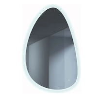 Kludi Luma - Zrcadlo s LED osvětlením a vyhříváním, 69x100 cm, dotykový senzor 17SP0910