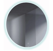 Kludi Luma - Zrcadlo s LED osvětlením a vyhříváním, 80x80 cm, dotykový senzor 17SP0200