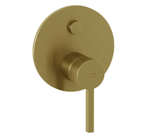 Kludi Nova Fonte - Baterie pod omítku pro 2 spotřebiče, kartáčované zlato 20759N015