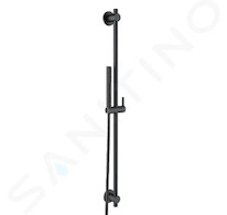 Kludi Nova Fonte - Set sprchové hlavice, držáku, tyče 90 cm a hadice, černá mat 2084039-15