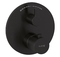 Kludi Nova Fonte - Termostatická baterie pod omítku, pro 2 spotřebiče, broušený Gunmetal 20810N215