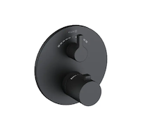 Kludi Nova Fonte - Termostatická baterie pod omítku, pro 2 spotřebiče, matná černá 208103915