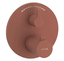 Kludi Nova Fonte - Termostatická baterie pod omítku, pro 2 spotřebiče, matná cihlová 20810O515