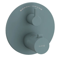 Kludi Nova Fonte - Termostatická baterie pod omítku, pro 2 spotřebiče, matná petrolejová 20810O315