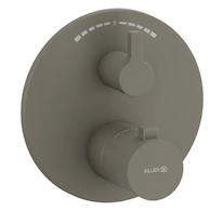 Kludi Nova Fonte - Termostatická baterie pod omítku, pro 2 spotřebiče, matná šedá 20810O115