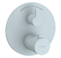 Kludi Nova Fonte - Termostatická baterie pod omítku, pro 2 spotřebiče, matná světle modrá 20810O415