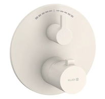 Kludi Nova Fonte - Termostatická baterie pod omítku, pro 2 spotřebiče, matná světle šedá 20810O215